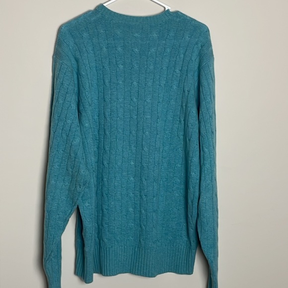 Peter Millar Blue Cashmere Pullover Knit Sweater- XL - Picture 3 of 11